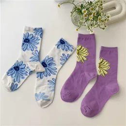 Socks Hosiery Jeseca summer floral japanese sock fashion for women cute for christmas gift style P230517