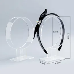 Bathroom Shelves Acrylic headband holder hair accessories display rack black jewelry household storage