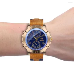 Armbanduhren Luxus Männer Uhr Business Großes Zifferblatt Mode Quarz Silica Gel Elegante Frauen Handgelenk Saat Erkek Ko