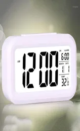 Elektrik Masaüstü Saat Elektronik Alarm Dijital Büyük LED Saat Veri Saati Takvim Masası İzleme Saati18656815