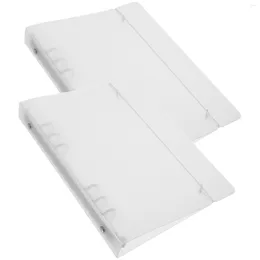 Pasta Binder Clear Notebook Capas transparentes protetor solto Tampa da folha PVC Soft Shell Document Relatório Arquivo de apresentação A5