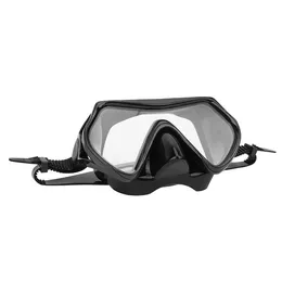 Utomhus vuxen dykande snorkling mask tempererade glasslins bred utsikt simning googlar