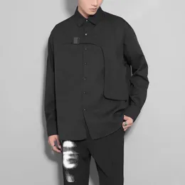 Men's Casual Shirts Fashion Men&#039;s Autumn Dark Three-dimensional Magic Button-down Leisure Long-sleeved Shirt Coat