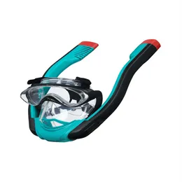 Flowtech Full-Face Snorkel Mask L XL, blågrön