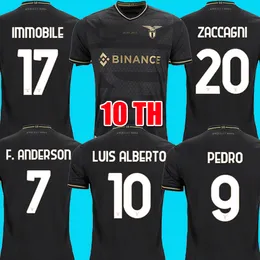 SS Lazio 축구 유니폼 10 주년 특별 어린이 키트 Maglie da Calcio 23 24 축구 셔츠 2023 Luis Alberto Embile Sets