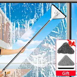 Mop Multifunzionale Triangolo Lazy Dust Spolverare per la casa Pulizia dei vetri Strumento tergicristallo per auto