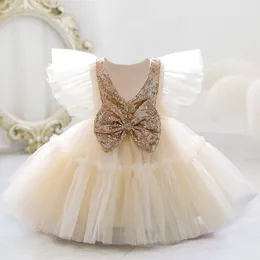 Girl's Dresses Gaun Ulang Tahun Pertama Balita untuk Pakaian Bayi Perempuan Tutu Putri Baptisan Payet Anak Kostum Pesta 0 5 230516