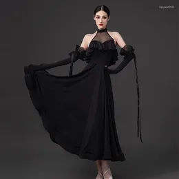 Сцена Wear 2023 Ballroom Dance Dress Женщины современная вальс