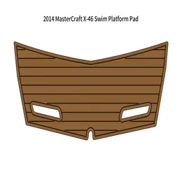 2014 MasterCraft X-46 Badeplattform-Pad für Boot, EVA-Kunstschaum, Teak-Deck-Bodenmatte