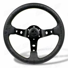 13inch Black Deep Dish Car Racing Drift Race Sport Vertex Steering Wheel Universal