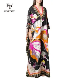 Dresses EFATZP New Autumn Jersey Silk Dress Women's Knitted Elastic KAFTAN Fashion black Long Dresses