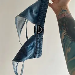 Nya kvinnors jeans tank topp ny denim kvinnors spänning sexig denim bh hög kvalitet