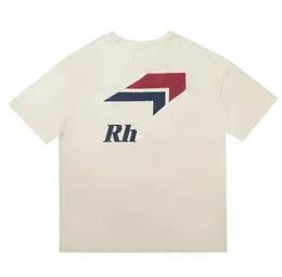 Camisetas masculinas de grife com logotipo de letras impressas de manga curta camiseta de manga curta retrô maré larga camiseta casual para homens e mulheres