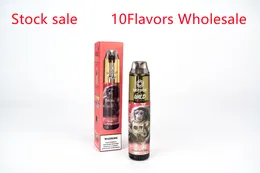 새로운 퍼프 7000 일회용 vape 펜 Tastefog Wild E-Cigarette 2% 15ml 850mah 10 플라보스 재고
