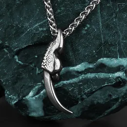 Pendant Necklaces Retro Simple Dragon Claw Necklace Unisex Fashion Animal 316L Stainless Steel Gift Jewelry