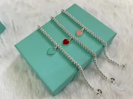 Bracciali firmati per donna gioielli alla moda braccialetto amore gioielli moda catena in acciaio inossidabile fascino cuore bracciali con perline regali