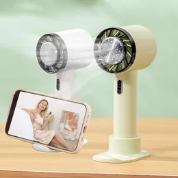 Fans Portable Handheld Fan Semiconductor Refrigeration Air Conditioner Fan 2200mAh Battery Mini USB Rechargeable Hand Fan For Outdoor