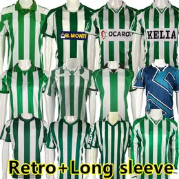2000 01 02 03 04 Betis Retro Soccer Jerseys 1982 85 Real 1993 94 95 96 97 Classic Vintage Football Shirt Alfonso Joaquin Denilson Long Sleeve