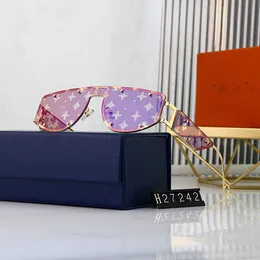 Дизайнер Lou Vut Luxury Cool Sunglasses Live трансляционные осли семей Семейство Светло Светлая мода Женщина с оригинальной коробкой