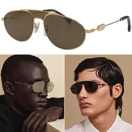 Herren-Sonnenbrille mit Metallrahmen FE40072U, ovale Sonnenbrille aus Titanlegierung, Hardware-Freizeit-Urlaubsbrille