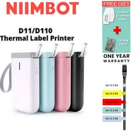 Niimbot D11 Cable Label Paper Printer Single-row Network Optical Fiber Pigtail Adhesive Mobile Engineering Data