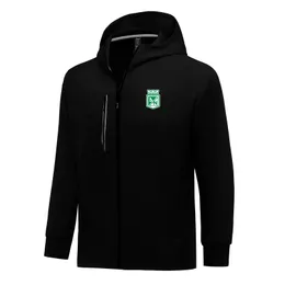 Atletico Nacional Men Jackets Autumn warm coat leisure outdoor jogging hooded sweatshirt Full zipper long sleeve Casual sports jacketacket