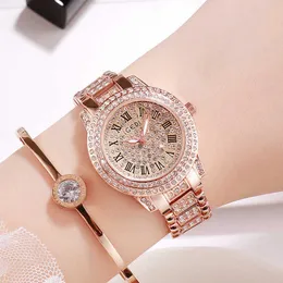 Kvinnors mode lyxklockor av högkvalitativ diamantlysande designer kvartsbatteri 28mm klocka
