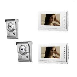 Video Door Phones Yobang Security 7 Inch Wired Bell Phone System Intercom Equipment Home Camera