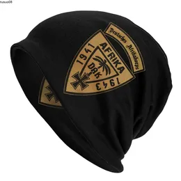 Beanie/Skull Caps Wehrmacht Bonnet Hats Dak Deutsches Afrika Korps Africa Sticked Hat Goth Skullies Beanies Hatts Winter Warm Thermal Elastic Caps J230518