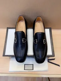 luxurious Elegant Men's Genuine Leather Oxford Shoes Men Buckle Strap Office Designer Dress Wedding Shoes Brown Brogue Pointed Toe Men Formal Shoe