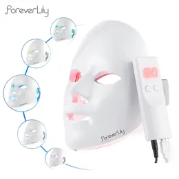 Dispositivos de cuidados de rosto para sempre minimalismo 7 cores máscara de led pon terapia antiacne remoção de rugas de pele Rejuvenescimento de face Ferramentas de cuidados com a pele 230517