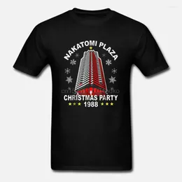 Męskie koszulki Nakatomi Plaza Christmas Party 1988 T-shirt męs Black S 3xl