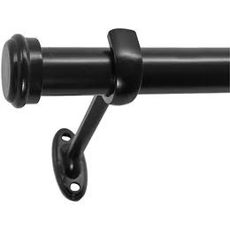 Decopolitan End Cap Curtain Rod Set, 7 8