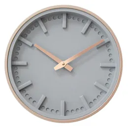 Zegarki ścienne proste ciche zegar szary nordycki kreatywny salon sypialnia nowoczesna reloJ de pared home dekoracje dl60wc