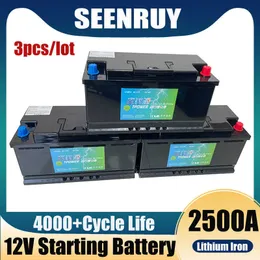 3st/Lot High Safety 2500A Start Battery 12V LifePo4 Lithium Iron Cranking Bateria 4.0L 3.0L 2.0L bensinbilar Dieselbilar