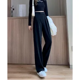 Capris PELEDRESS Women Suit Pants Traf Chic Korean Fashion Office Lady Long  Straight Trousers High Waist Pantalones De Mujer Jumpsuits From Omky,  $21.91