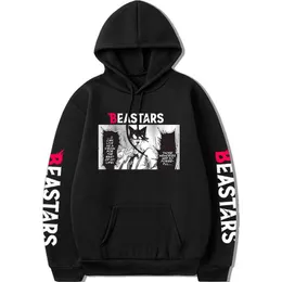 Damen Hoodies Anime BEASTARS Legosi Hoodies Frauen Cool Girl Cartoon Lose Unisex Sweatshirt Ästhetische Manga Streetwears P230518