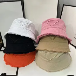 Stor stråhattdesigner Beanie Cap Men and Women Brand Shade Hat Fisherman's Hat med inverterad triangelbroderier för solskydd