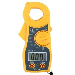 MT87 3 1/2 Digits LCD Digital Clamp Meter AC DC Voltmeter Ammeter Ohmmeter Diode Continuity Tester with Data Hold Multimeter