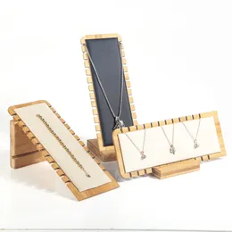 ジュエリースタンドEST Bamboo Display Necklace Earring複数のイーゼルショーケースホルダーS 230517