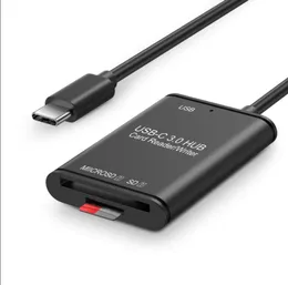 YC-500 Type-C 휴대 전화 OTG 카드 리더 카메라 데이터 리더 ABS 플라스틱 올인원 액세서리 USB 3.0 TF SIM 카드 리더