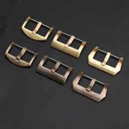 Watch Bands CUSN8 Bronze Buckle 18 20 22 24 26MM Suitable Leather Strap Buckle Bronze Watch Accessories 230518