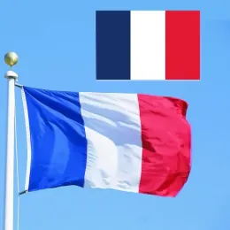 NEW 90x150cm France Flag Polyester Printed European Banner Flags with 2 Brass Grommets for Hanging French National Flags and Banner