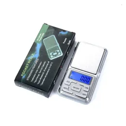 Ważące skale mini elektroniczna cyfrowa biżuteria diamentowa Ważenie Pocket Gram LCD Wyświetlacz 500 g/0,1 g 200 g/0,01 g z detalicznym DRO DHGJC