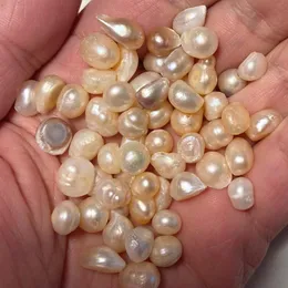 Crystal Natural Freshwater Pearl Loose Beads no hole mixed colors 79mm 500G/Bag Pearl Beads Fashion Jewelry
