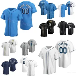 Baseball 17 Isaac Paredes Jerseys 8 Brandon Lowe 43 Harold Ramirez 5 Wander Franco 56 Randy Arozarena 2 Yandy Diaz 70 Tristan Gray City Connect Cool Base Man Kids G-M