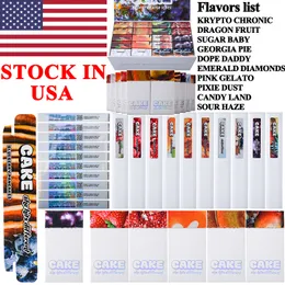 USA STOCK fast ship Cake 5th With Box She Hits Different 10 Flavors Rechargeable Disposable Vape Pens E cigarette 1ml Empty Pods 280mAh Bottom Type C Charger