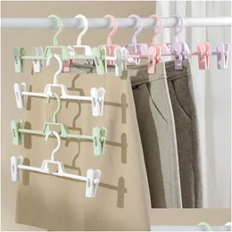 Other Laundry Products Plastic Adjustable Clothespin Trousers Rack Pinch Grip Drying Skirt Peg Hanger Space Saving Drop Delivery Hom Dhjdg