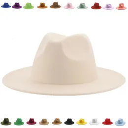 Chapéus de aba larga Chapéus de balde Fedora chapéu feminino Hat de inverno Chapéus de luxo para mulheres Moda Casamento formal Decorar camelo Panamá Cap Fedoras Gorras para Mujer 230518