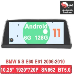 10.25inch Vertical Screen Snapdragon662 Android11 Car Autoradio Multimedia Player For BMW 5 Series E60/E61 CCC/CIC GPS BT5